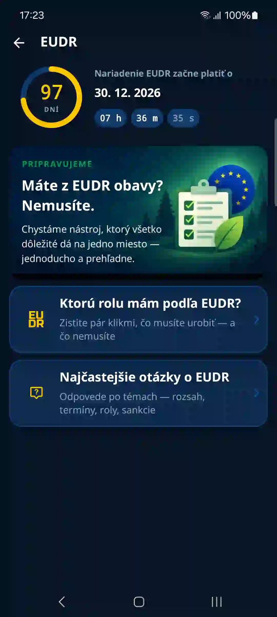 EUDR v aplikácii – odpočet do účinnosti a sprievodca