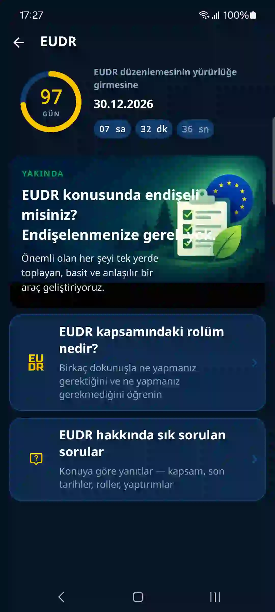 Uygulamada EUDR – geri sayım ve rehber
